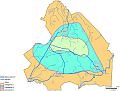 Cover Onderzoek grondwaterbalans provincie Drenthe. Figuur 4.1 Begrenzing deelgebieden 1 tot en met 3
