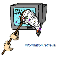 Retrieving information, illustration courtesy of TILT